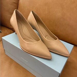 ANTONIO MELANI Nude Pointed-Toe Kitten Heels